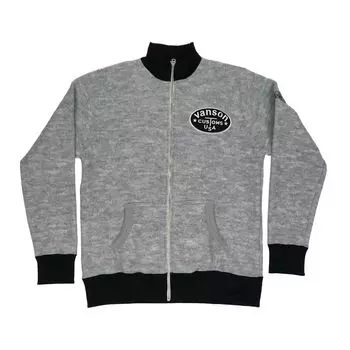 Куртка на молнии LEATHERE CUSTOM [Banson] -884V448- (JP, Алфавит, L, Серый) серый