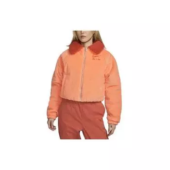 Куртка на молнии с принтом логотипа Nike, женские куртки, оранжевые DQ6931-871 L