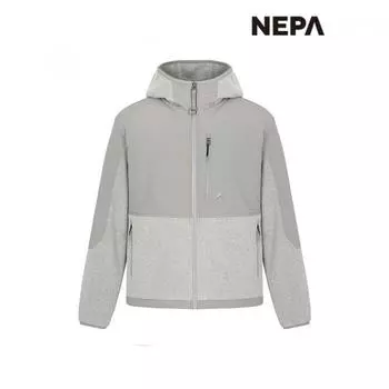 Куртка Nepa Nepa Public с капюшоном из флиса 7je6182 LIGHT MELANGE GREY_B33/090