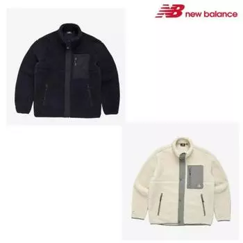 Куртка New Balance Uni Fleece Stand Neck Nbmdc49023 creamy/105(XL)