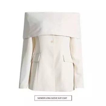 Куртка Niche Design с длинными рукавами и карманами на одно плечо (2025) S абрикосовый