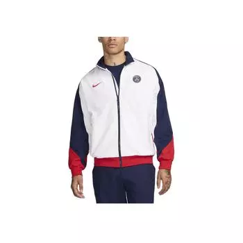 Куртка Nike Dri-FIT Color Block Design с длинным рукавом и молнией, универсальная, мужская, белая FN9799-100 L