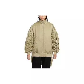 Куртка Nike Sportswear Essentials Solid Zip Loose с длинным рукавом, женские куртки, зеленая FQ7583-276 S
