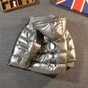 Куртка Одежда для мальчиков Пальто для девочек Верхняя одежда Пуховики Парки для девочек Детская одежда 170cm чёрный