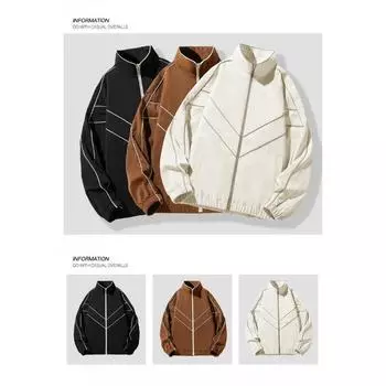 Куртка осенняя новая мужская куртка повседневная красивая модная брендовая мужская европейская и американская топы для мужчин M