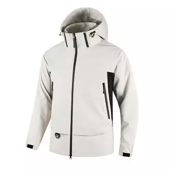 Куртка Осенняя уличная повседневная куртка Мужская парная куртка Модная ветрозащитная куртка с капюшоном S