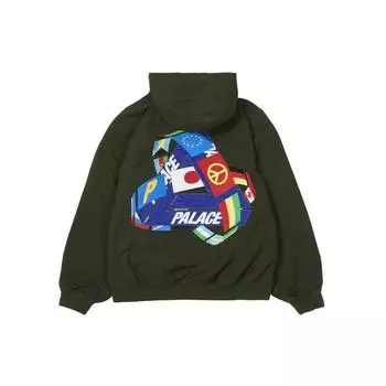 Куртка Palace Tri-Flag с капюшоном, верхняя одежда унисекс, зеленая P20JK108 S
