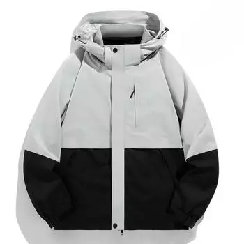 Куртка Пара Костюм для походов на открытом воздухе Флисовая утолщенная куртка Съемная куртка из двух частей Три в одном для абордажа M