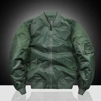 Куртка пилота ВВС, мужская вышитая бейсбольная куртка, куртка большого размера, куртка для инструментов M