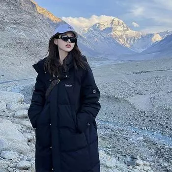 Куртка-пуховик Bakery, женское зимнее пальто средней длины, куртка из плотного хлопка в корейском стиле, новый стиль S