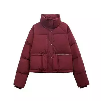 Куртка-пуховик Cream Bakery, женская зимняя куртка в корейском стиле, белая куртка-пуховик для женщин, короткая One size