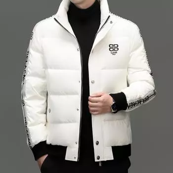 Куртка-пуховик Extremely Cold Bread для мужчин, зимняя новая блестящая модная куртка-пуховик для активного отдыха M белый
