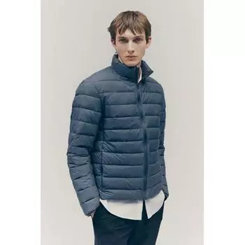 Куртка-пуховик HM lighttweight облегающего кроя серого цвета M