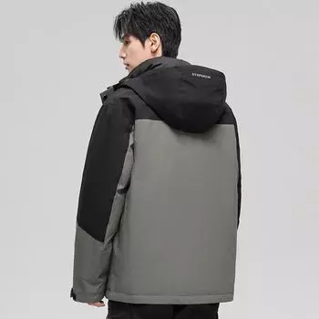 Куртка-пуховик с капюшоном Duck Down Take-off Liner, утолщенная, для молодежи, средняя и длинная M