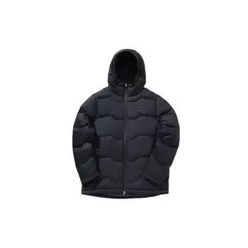 Куртка-пуховик с капюшоном серии Li Ning Basketball, мужские куртки, стандартная, черная, AYMN067-2 XL