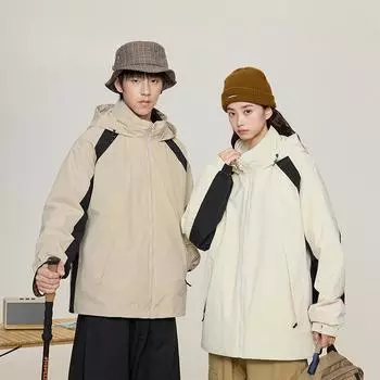 Куртка-пуховик три в одном осенне-зимняя утолщенная теплая куртка-пуховик для мужчин и женщин куртка для альпинизма M