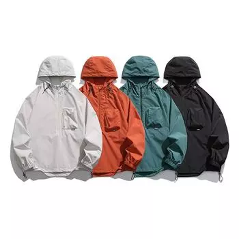 Куртка-пуловер цвета Dopamine для мужчин, осень, новый горный стиль, модный бренд, спортивная куртка для активного отдыха, пара, повседневная куртка S