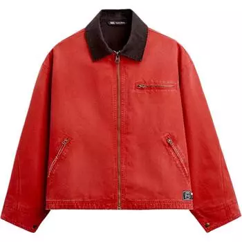 Куртка рабочая повседневная на молнии Zara Vintage Label Мужские куртки Красный 06987402-35 M