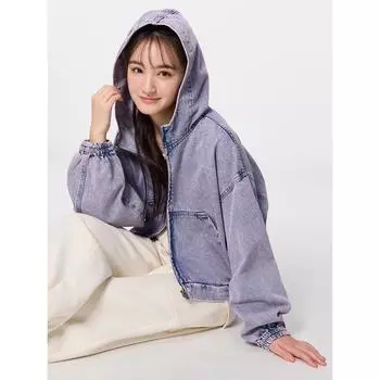 Куртка рабочая с капюшоном для девочек Gu By Uniqlo Jr 11 PINK/S