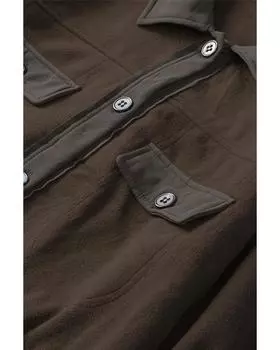 Куртка-рубашка на пуговицах Azura Exchange S коричневый