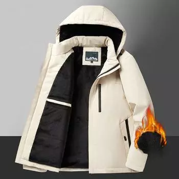 Куртка с хлопковой подкладкой, три технологии защиты, для спорта и отдыха на открытом воздухе, мужская куртка для альпинизма, куртка M хаки