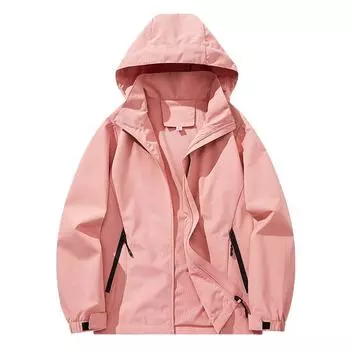 Куртка с капюшоном для активного отдыха, функциональная, для пар, для путешествий, альпинизма, кемпинга, куртка M чёрный