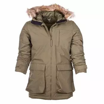 Парка с капюшоном из искусственного меха Мужской ADIDAS S хаки