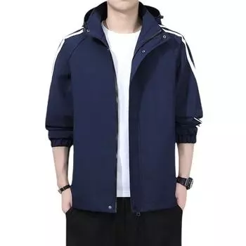 Куртка с капюшоном. Красивая и универсальная мужская куртка. Весенне-осенняя спортивная тонкая мужская куртка для отдыха. XXXXL