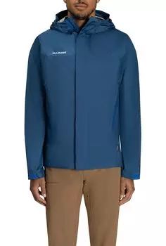 Куртка с капюшоном Microlayer Hard Shell Asian Fit HS, куртка с капюшоном AF для мужчин, глубокий лед [Mammut] 2.0 для мужчин/Microlayer 2.0 1010-28651