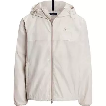 Куртка с капюшоном на молнии Polo Ralph Lauren с карманами на молнии Мужские куртки Белая 100035710 XXL
