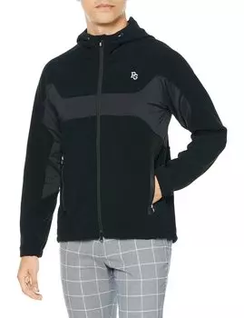 Куртка с капюшоном подходит для Golf x Black 4 [Pearly Gates] Мужская водоотталкивающая (ветрозащита, настройка) / / 053-2220005 010_Черный [М]