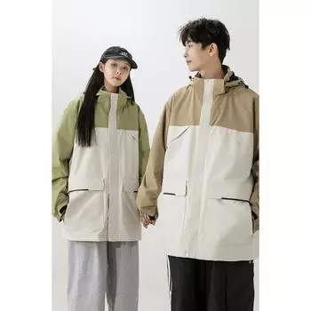 Куртка с капюшоном Single Punch Jacket с капюшоном и шнурком, черная куртка, женская куртка, повседневная, легкая M чёрный