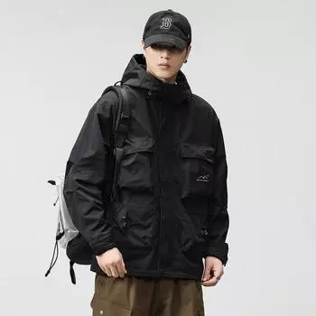 Куртка с капюшоном Three-Proof, мужская, американская, модная, брендовая, функциональная, походная, для альпинизма M оранжевый