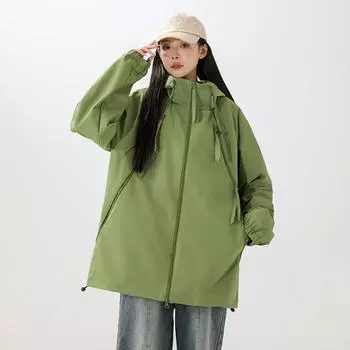 Куртка с капюшоном Tooling, мужская куртка для пар, осенне-зимняя водонепроницаемая куртка с капюшоном, пальто Tide M чёрный