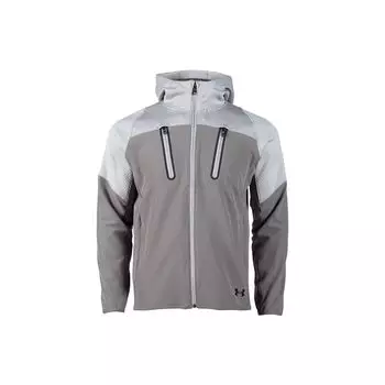 Куртка с капюшоном Under Armour Color Block Logo Print, мужская, серая 1374630-592 3XL