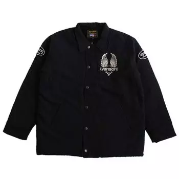 Куртка с подкладкой Boa с вышивкой ЧЕРНАЯ [Vanson] Мужская NVSL-2307 (L) чёрный