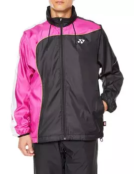 Куртка с подкладкой и ветровкой, рубашка SS [YONEX] Черный/Розовый (181)