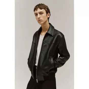 Куртка с покрытием HM Regular Fit, черная