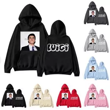 Куртка с принтом унисекс с капюшоном L чёрный