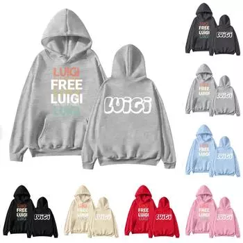 Куртка с принтом унисекс с капюшоном L чёрный