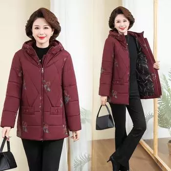 Куртка с вышивкой Новая куртка с капюшоном из верблюжьей шерсти и хлопковой подкладкой XL