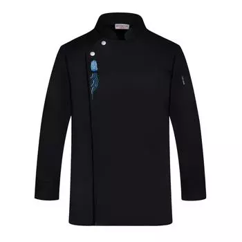 Куртка шеф-повара с длинными рукавами для мужчин и женщин, униформа официанта в ресторане, пальто для кухни, унисекс, одежда для выпечки XXXXL белый