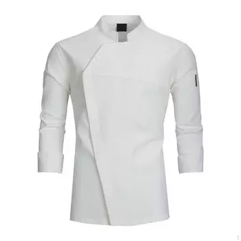 Куртка шеф-повара Удобная мужская куртка для кейтеринговых работников Выпечка Пекарня Ресторан L