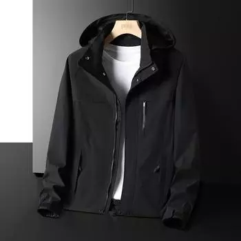 Куртка штурмовика мужская куртка съемная кепка для активного отдыха Plus Plus Oversize водонепроницаемая повседневная 8XL