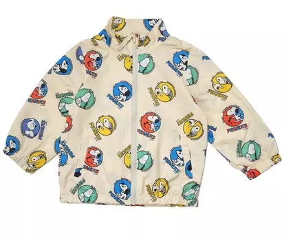 Куртка Snoopy Dot Mesh Джемпер 75th Anniversary Одежда для мальчиков и девочек 221152200 [Takihyo] Детская Off-White