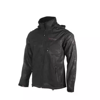 Куртка Softshell с капюшоном и камуфляжным принтом