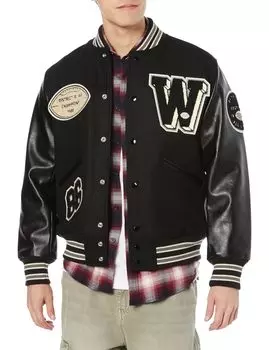 Куртка стадиона MELTON AWARD черная [Хьюстон] КУРТКА(ФУТБОЛЬНЫЙ) Мужской чёрный