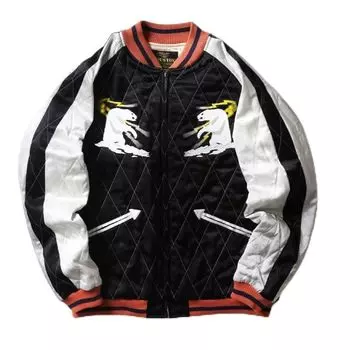 Куртка СУВЕНИРНАЯ КУРТКА ИЗ ВИСКОЗА [Хьюстон] (АЛЯСКА) чёрный