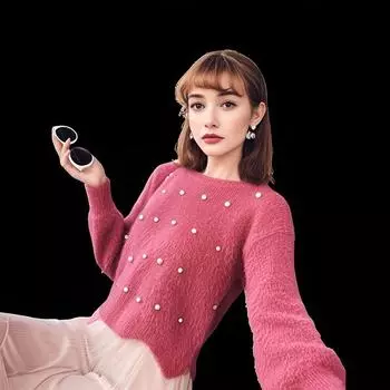 Куртка-свитер Dingzhu Temperament, корейская версия, вязаный свитер в ленивом стиле S чёрный