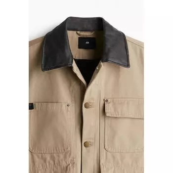 Куртка свободного кроя HM бежевого цвета M